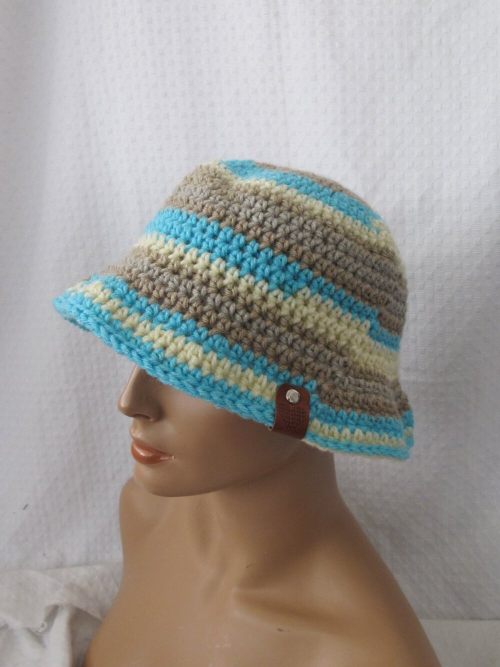 Handmade Stripe Bucket Hat